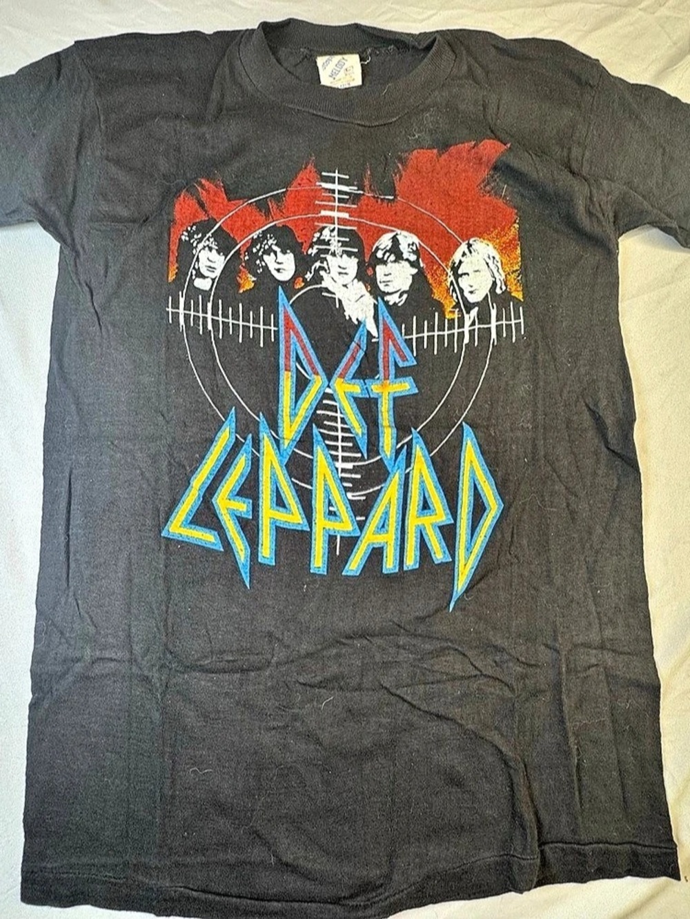 Vintage 1983 Def Leppard Pyromania Tour Shirt Single Stitch Melody Tag Large